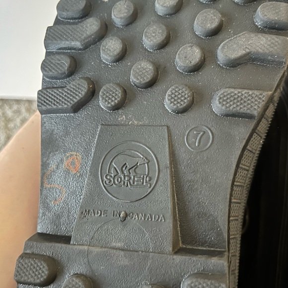 SOREL Kaufman Black Insulated Waterproof Glacier Winter Snow Boots Mens Size 7 - Picture 12 of 16